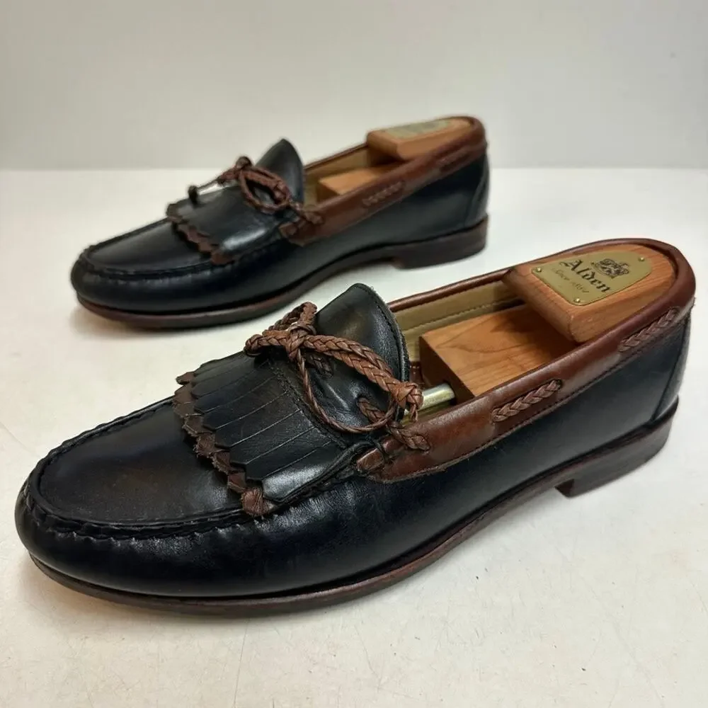 VGUC Rancourt & Co. x FootJoy Tassel Loafer Kiltie Black Made in USA 10.5 E